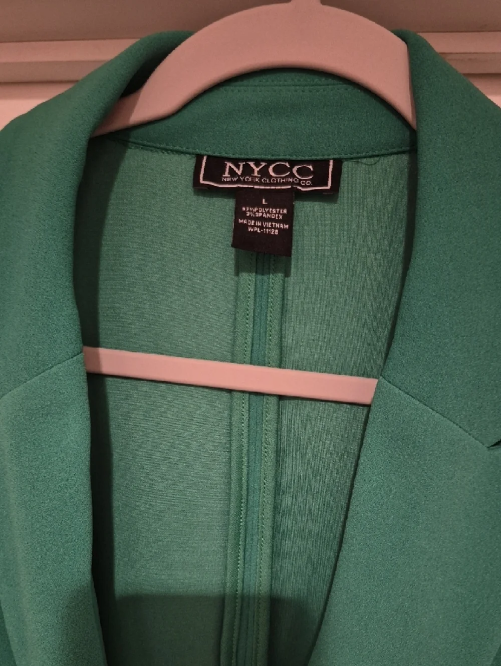 New York & Company Teal Blazer with Gold Buttons - Picture 2 of 2